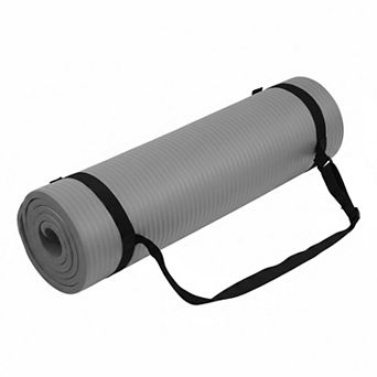 Yoga Mat 1 inch Extra Thick High Density Anti tear Non Slip with Carrying Strap for Exercises