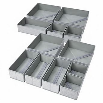 Drawer Organizer Clothes Foldable Fabric Bins Dividers for Underwear Sock Storage