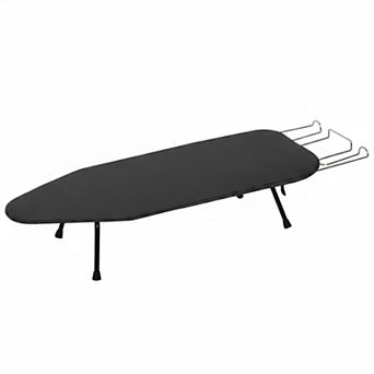 Foldable Tabletop Ironing Board Compact Portable w/ Metal Mesh 8mm Pad Iron Rest Heat-Resistant
