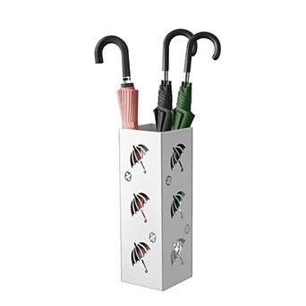 Compact Metal Umbrella Stand Entryway Storage Rust-Resistant Sturdy