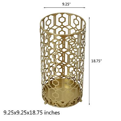 Freestanding Metal Umbrella Racks with Drip Tray, Round Organizer for Canes/Walking Sticks Entryway