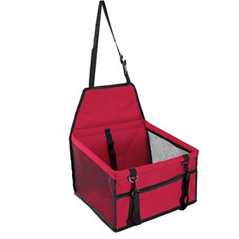 Foldable Dog Booster Car Seat with Safety Leash
