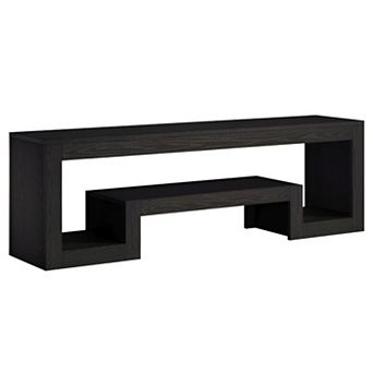 Retro Wood Media Console Table for TVs, Gaming, and Living Room Organization