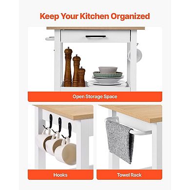 Versatile Kitchen Island with Drawers, Cabinets, and Multi-Use Workspace