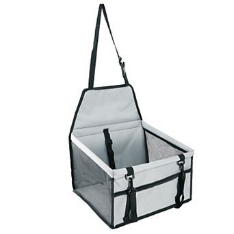 Foldable Dog Booster Car Seat with Safety Leash