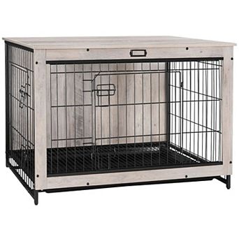 Furniture Dog Crate for Medium and Large Dogs with Pull-Out Tray