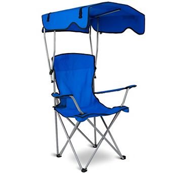Compact Folding Canopy Chair for Outdoor Relaxation with Shade