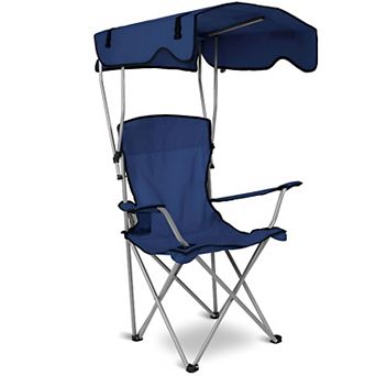 Compact Folding Canopy Chair for Outdoor Relaxation with Shade