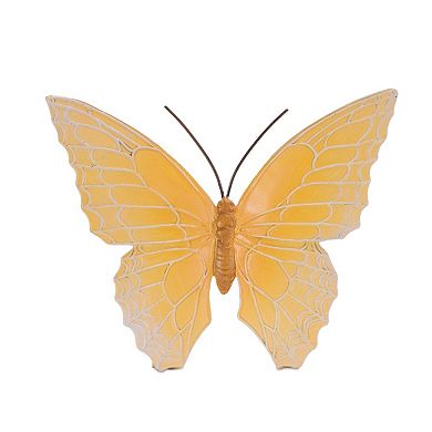 3PC Butterfly Figurine Tabletop Decor with Detailed Wing Patterns for Mantel, Console