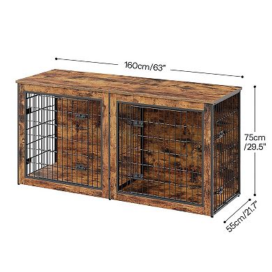 Multi-Functional Dog Crate Furniture with Spacious Interior, Adjustable Feet, Modern Home Design