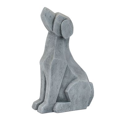 Polyresin Cat and Dog Figurines Set Tabletop Shelf Mantel Home Decor Accent