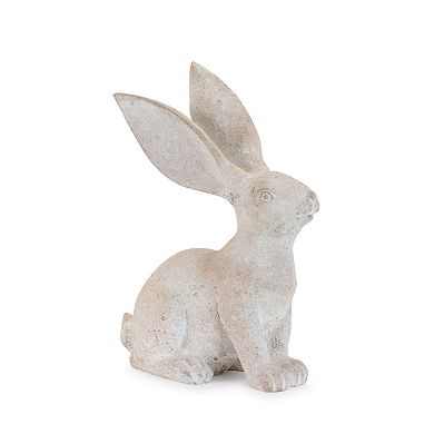 Set of 4 Rabbit Figurine Tabletop Decor with Long Ear Design for Indoor Display, Mantel, Console