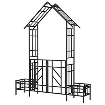 Decorative Garden Arbor for Vertical Plants, Climbing Vines, Roses, and Outdoor Privacy