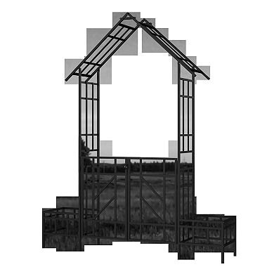 Decorative Garden Arbor for Vertical Plants, Climbing Vines, Roses, and Outdoor Privacy