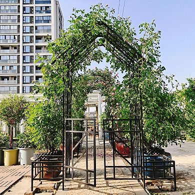 Decorative Garden Arbor for Vertical Plants, Climbing Vines, Roses, and Outdoor Privacy