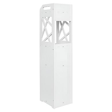 Space Saving Bathroom Storage Rack, Slim Cabinet with Shelves and Hidden Drawer