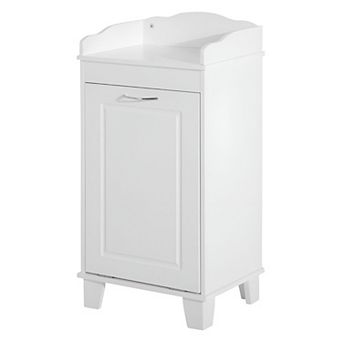 Laundry Hamper Cabinet with Tilt Out Door and Top Shelf, Bathroom Storage Unit