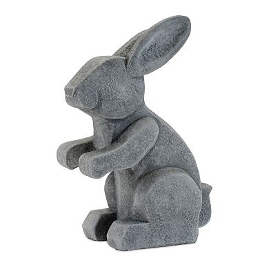 Set of 6 Sitting Bunny Figurine Tabletop Decor for Shelf and Mantel Display