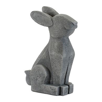 Set of 6 Sitting Bunny Figurine Tabletop Decor for Shelf and Mantel Display