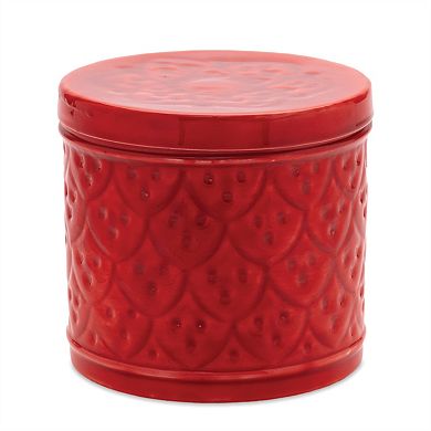 2Pc Nesting Metal Containers with Lids Decorative Storage Tins for Home Display and Organization