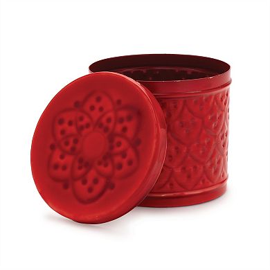 2Pc Nesting Metal Containers with Lids Decorative Storage Tins for Home Display and Organization
