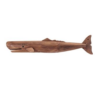 Whale Wall Decor Coastal Nautical Silhouette Wall Art Horizontal Design for Living Room Bedroom