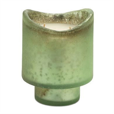 Set of 2 Scented Glass Candles for Tabletop Decor and Ambient Home Styling