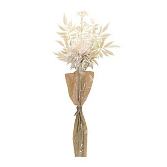 Set of 2 Bleached Chrysanthemum Bouquets Floral Stems for Vase and Basket Display