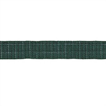 Polyester and Nylon Wired Ribbon- Tattersall Plaid Design for Holiday Crafts, Wreaths, Gift Wrapping