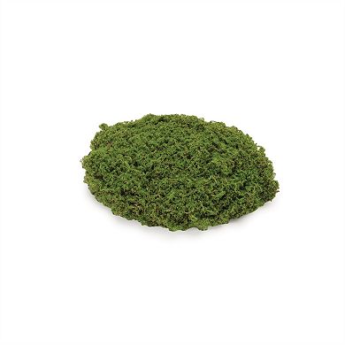 Set of 3 Faux Moss Pad Decor Pieces for Terrarium Lantern Tabletop and Shelf Styling