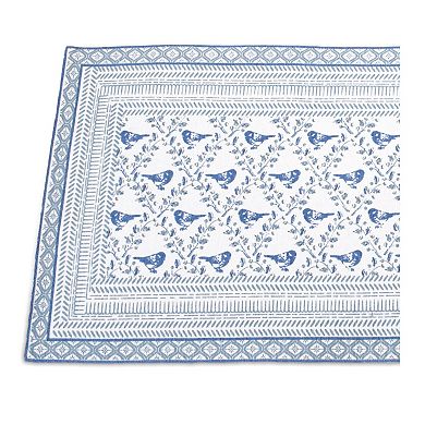 Spring Dining Table Runner Bird Pattern Farmhouse Table Decor