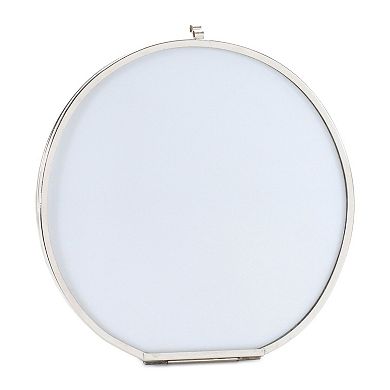 Set of 2 Round Photo Frames for Tabletop Display Desk Shelf and Home Decor Styling