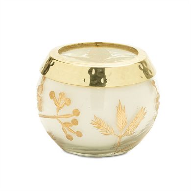 Set of 3 Scented Glass Candles for Tabletop Decor and Indoor Shelf Styling