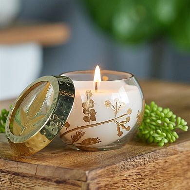 Set of 3 Scented Glass Candles for Tabletop Decor and Indoor Shelf Styling