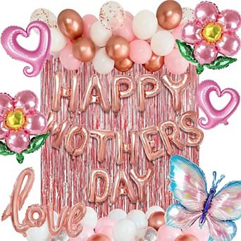 Pink Rose Gold Mother's Day Balloon Kit