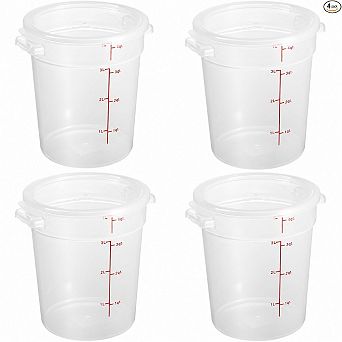 4-qt Round Food Container 4 Pack