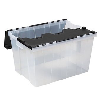 Clear Lock Lid Storage Bin