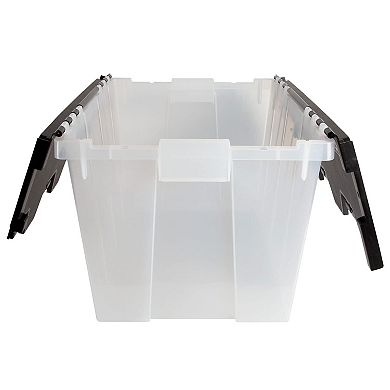 Clear Lock Lid Storage Bin