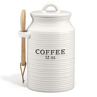 White Farmhouse Coffee Jar