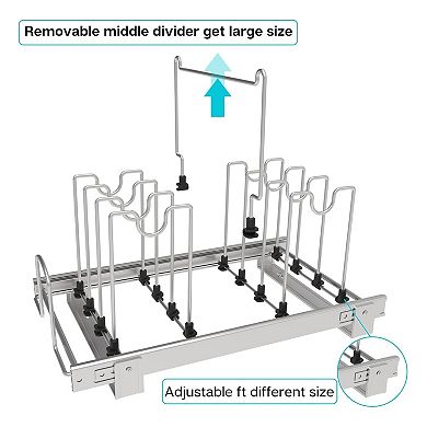 2 Tier Cabinet Pull Out Rack