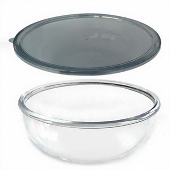 6.3-qt Glass Mixing Bowl with Lid