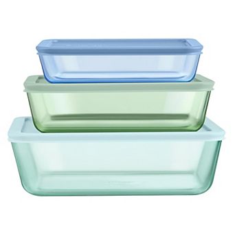 Tinted Glass Container 3 Pack