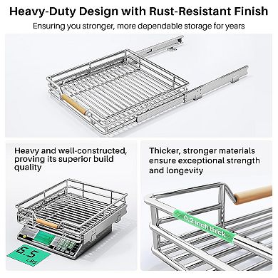 Sliding Cabinet Storage Shelf