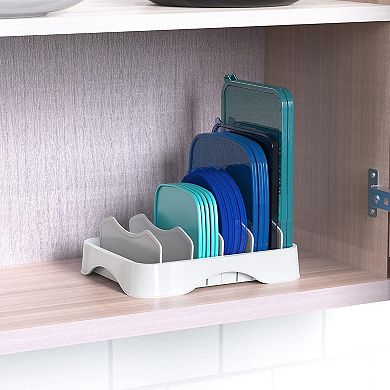 Lid Organizer with Adjustable Dividers