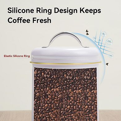 Vintage Coffee Canister 42 oz with Lid