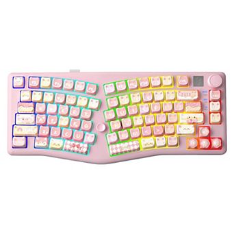 AULA LEOBOG A75 Alice Wireless Keyboard: Ergonomic 75% Layout, Joystick & Knob, Hot-Swap