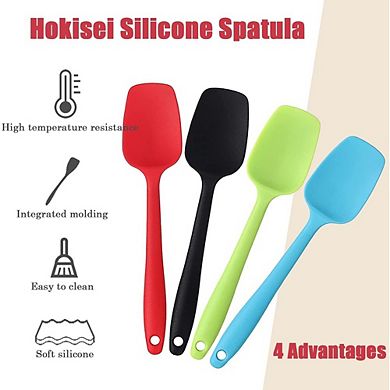 Silicone Spatula Set, Heat-Resistant, Flexible, Nonstick Cooking Tool