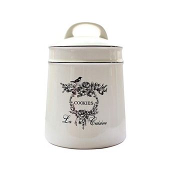 Vintage Ceramic Cookie Jar with Airtight Lid