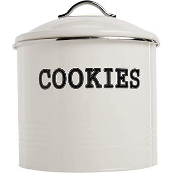 Large Airtight Cookie Jar Ivory