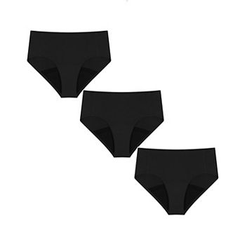 Carer 3-Pack Women's Period Underwear Washable Period Panties Leak Protection Brief, Comfort